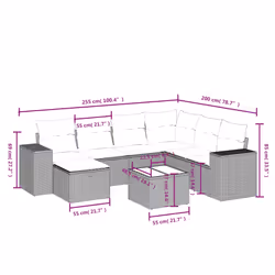 VidaXL 3264451 ensemble de meubles de jardin - Vue supplémentaire 4