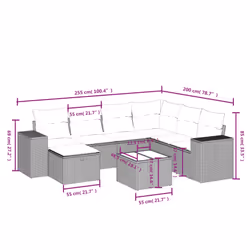 VidaXL 3264465 ensemble de meubles de jardin - Vue supplémentaire 4