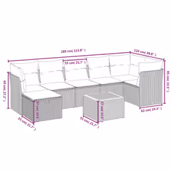 VidaXL 3264758 ensemble de meubles de jardin - Vue supplémentaire 4