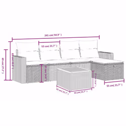 VidaXL 3264828 ensemble de meubles de jardin - Vue supplémentaire 4