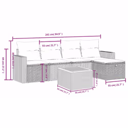 VidaXL 3264832 ensemble de meubles de jardin - Vue supplémentaire 4