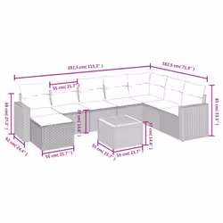 VidaXL 3264874 ensemble de meubles de jardin