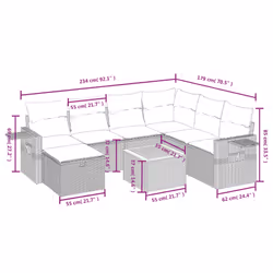 VidaXL 3264958 ensemble de meubles de jardin
