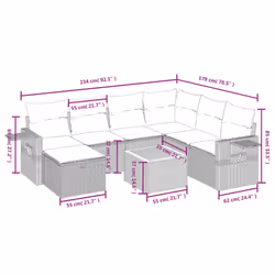 VidaXL 3264962 ensemble de meubles de jardin - Vue supplémentaire 4
