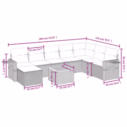 VidaXL 3264982 ensemble de meubles de jardin - Vue supplémentaire 4