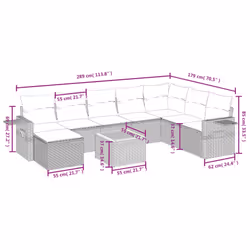 VidaXL 3264986 ensemble de meubles de jardin