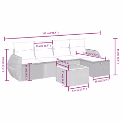 VidaXL 3265052 ensemble de meubles de jardin