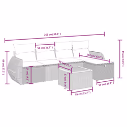 VidaXL 3265053 ensemble de meubles de jardin - Vue supplémentaire 4