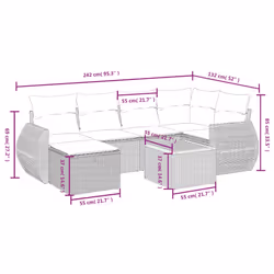 VidaXL 3265060 ensemble de meubles de jardin