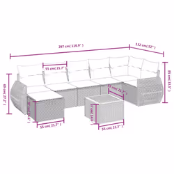 VidaXL 3265070 ensemble de meubles de jardin - Vue supplémentaire 4