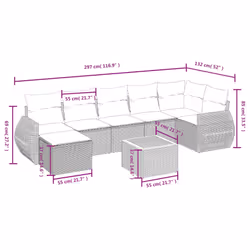 VidaXL 3265077 ensemble de meubles de jardin - Vue supplémentaire 4