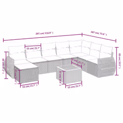VidaXL 3265097 ensemble de meubles de jardin - Vue supplémentaire 4