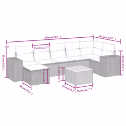 VidaXL 3265178 ensemble de meubles de jardin - Vue supplémentaire 4