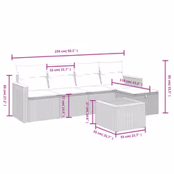 VidaXL 3265286 ensemble de meubles de jardin - Vue supplémentaire 4