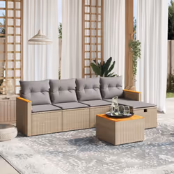 Cet ensemble de canapés de jardin est le complément parfait de votre arrière-cour, terrasse ou patio, offrant un espace confo ...
