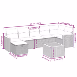 VidaXL 3265315 ensemble de meubles de jardin