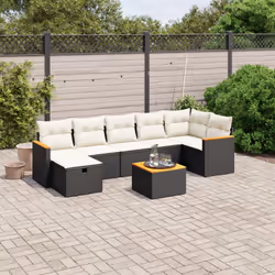 Cet ensemble de canapés de jardin est le complément parfait de votre arrière-cour, terrasse ou patio, offrant un espace confo ...