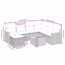 VidaXL 3265326 ensemble de meubles de jardin