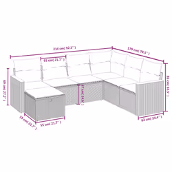 VidaXL 3265336 ensemble de meubles de jardin