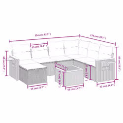 VidaXL 3265543 ensemble de meubles de jardin