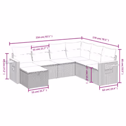VidaXL 3265549 ensemble de meubles de jardin