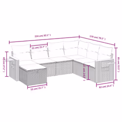 VidaXL 3265552 ensemble de meubles de jardin - Vue supplémentaire 4