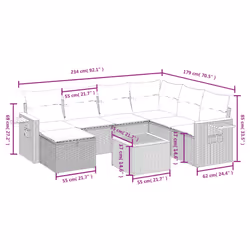 VidaXL 3265553 ensemble de meubles de jardin