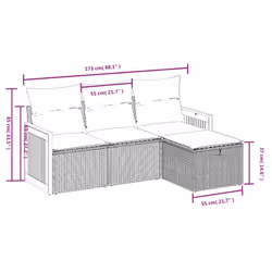 VidaXL 3265703 ensemble de meubles de jardin