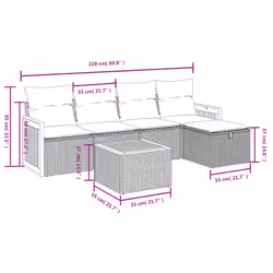 VidaXL 3265717 ensemble de meubles de jardin - Vue supplémentaire 4