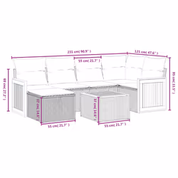 VidaXL 3265735 ensemble de meubles de jardin - Vue supplémentaire 4