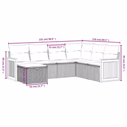 VidaXL 3265762 ensemble de meubles de jardin - Vue supplémentaire 4