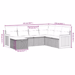 VidaXL 3265769 ensemble de meubles de jardin - Vue supplémentaire 4