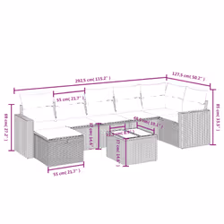 VidaXL 3265770 ensemble de meubles de jardin