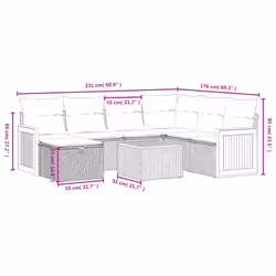 VidaXL 3265771 ensemble de meubles de jardin - Vue supplémentaire 4