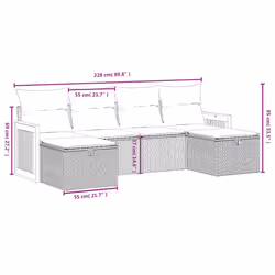 VidaXL 3265776 ensemble de meubles de jardin - Vue supplémentaire 4