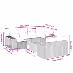 VidaXL 3266255 ensemble de meubles de jardin - Vue supplémentaire 4