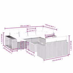 VidaXL 3266258 ensemble de meubles de jardin - Vue supplémentaire 4