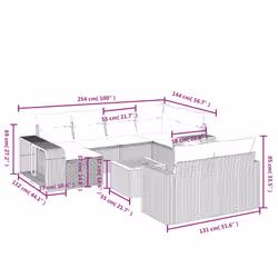 VidaXL 3266259 ensemble de meubles de jardin - Vue supplémentaire 4