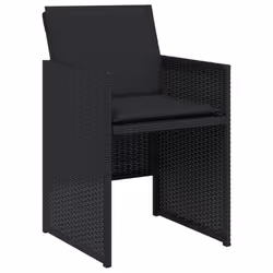 VidaXL 4007436 chaise d'extérieur Terrace Siège rembourré Polyuréthane, Acier Noir
