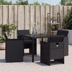 VidaXL 4007436 chaise d'extérieur Terrace Siège rembourré Polyuréthane, Acier Noir - Vue supplémentaire 4
