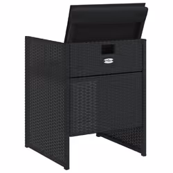 VidaXL 4007436 chaise d'extérieur Terrace Siège rembourré Polyuréthane, Acier Noir - Vue supplémentaire 7