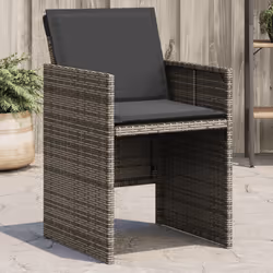 VidaXL 4007437 chaise d'extérieur Terrace Siège rembourré Polyuréthane, Acier Gris
