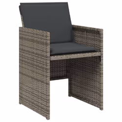 VidaXL 4007437 chaise d'extérieur Terrace Siège rembourré Polyuréthane, Acier Gris