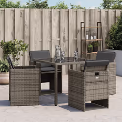 VidaXL 4007437 chaise d'extérieur Terrace Siège rembourré Polyuréthane, Acier Gris - Vue supplémentaire 4