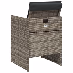 VidaXL 4007437 chaise d'extérieur Terrace Siège rembourré Polyuréthane, Acier Gris - Vue supplémentaire 7