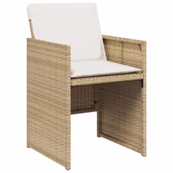 VidaXL 4007439 chaise d'extérieur Terrace Siège rembourré Polyuréthane, Acier Crème, Blanc