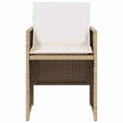 VidaXL 4007439 chaise d'extérieur Terrace Siège rembourré Polyuréthane, Acier Crème, Blanc - Vue supplémentaire 5
