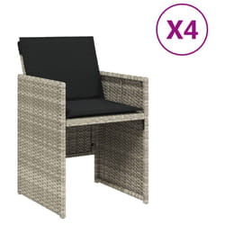 VidaXL 4007440 chaise d'extérieur Terrace Siège rembourré Polyuréthane, Acier Anthracite
