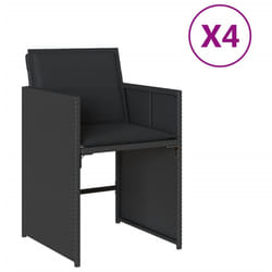 VidaXL 4007456 chaise d'extérieur Terrace Siège rembourré Polyuréthane, Acier Noir