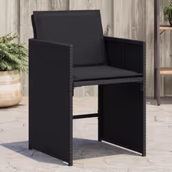 VidaXL 4007456 chaise d'extérieur Terrace Siège rembourré Polyuréthane, Acier Noir